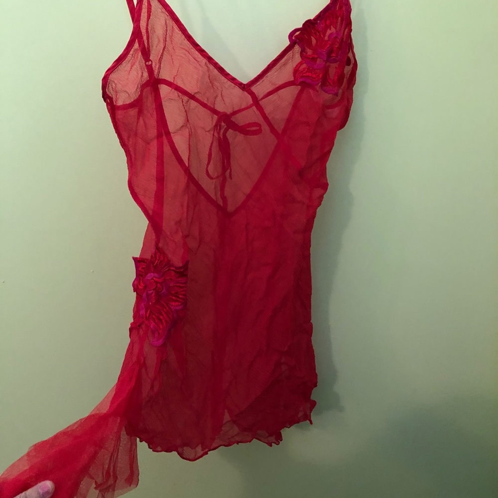 Sheer Victoria’s Secret negligee lingerie